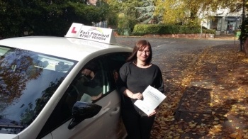 congratulations on passing test. a great effort .be safe