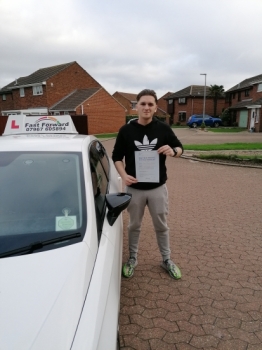 well done on passing your test
